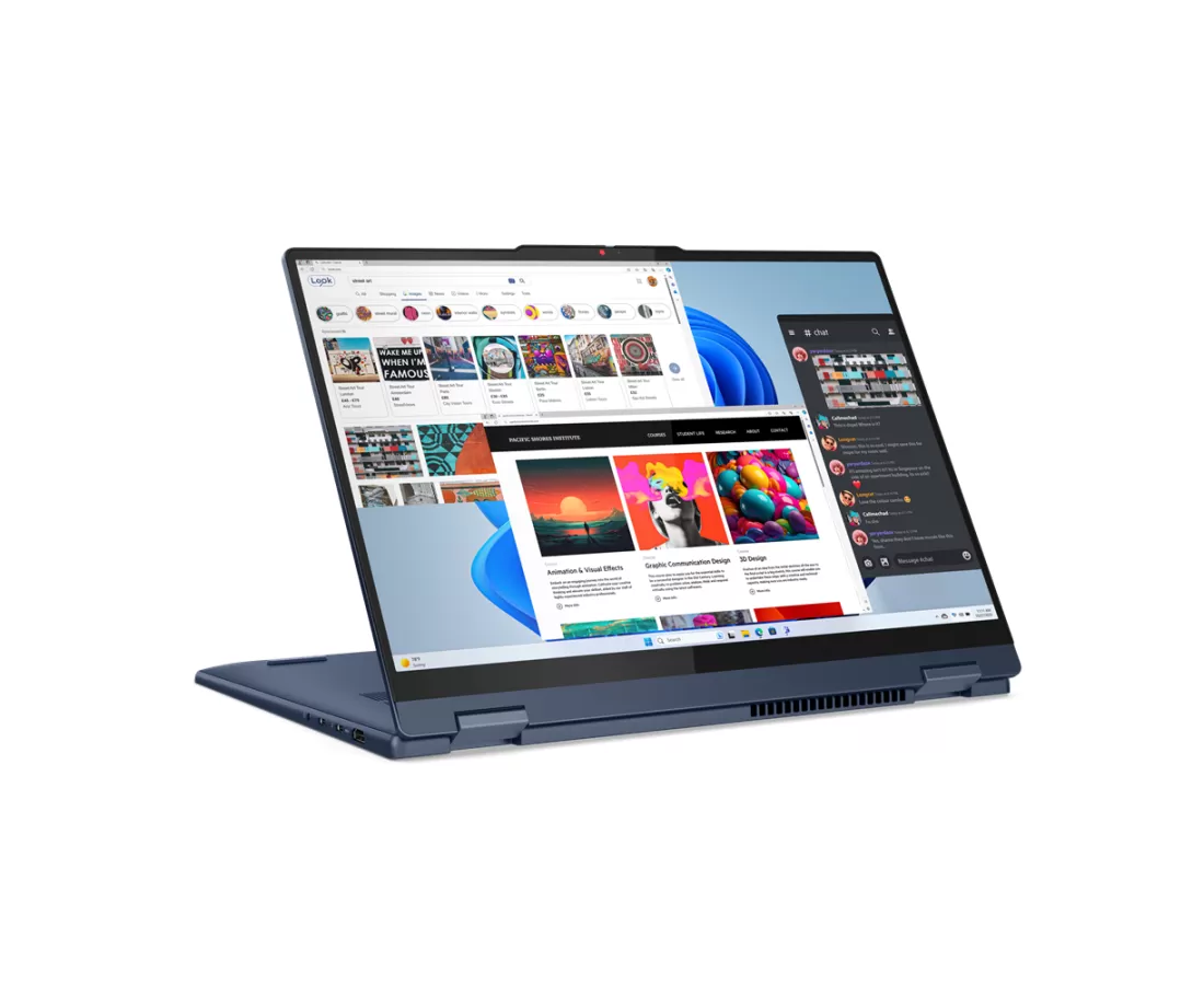 Lenovo IdeaPad 5 2 in 1 16IRU9, CPU: Core 7 - 150U, RAM: RAM 16 GB, Ổ cứng: SSD 1TB, Độ phân giải : Full HD+ Touch, Card đồ họa: Intel Graphic, Màu sắc: Cosmic Blue - hình số , 2 image