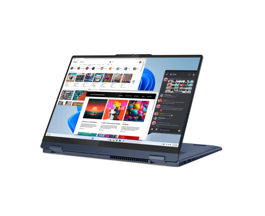 Lenovo IdeaPad 5 2 in 1 16IRU9, CPU: Core 7 - 150U, RAM: RAM 16 GB, Ổ cứng: SSD 1TB, Độ phân giải : Full HD+ Touch, Card đồ họa: Intel Graphic, Màu sắc: Cosmic Blue - hình số , 3 image