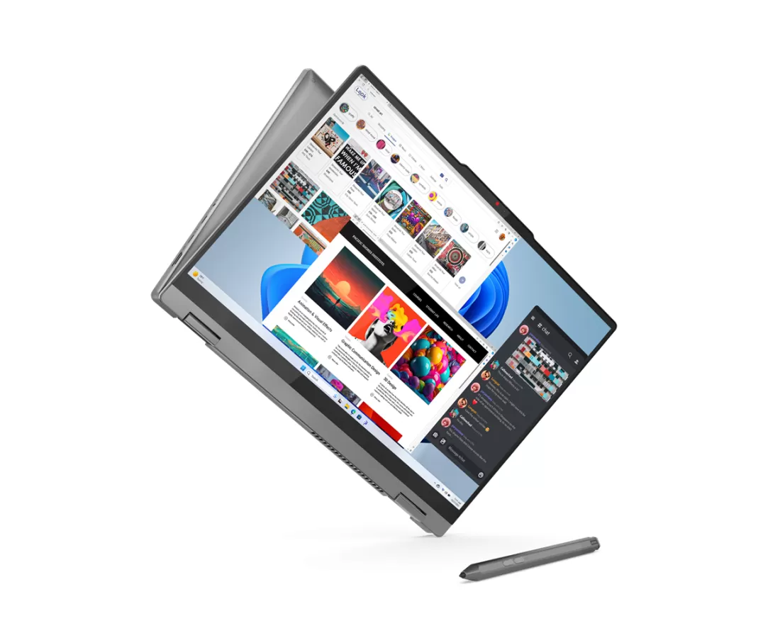 Lenovo IdeaPad 5 2 in 1 16IRU9, CPU: Core 5 - 120U, RAM: RAM 8 GB, Ổ cứng: SSD 512GB, Độ phân giải : Full HD+ Touch, Card đồ họa: Intel Graphic, Màu sắc: Luna Grey - hình số , 11 image