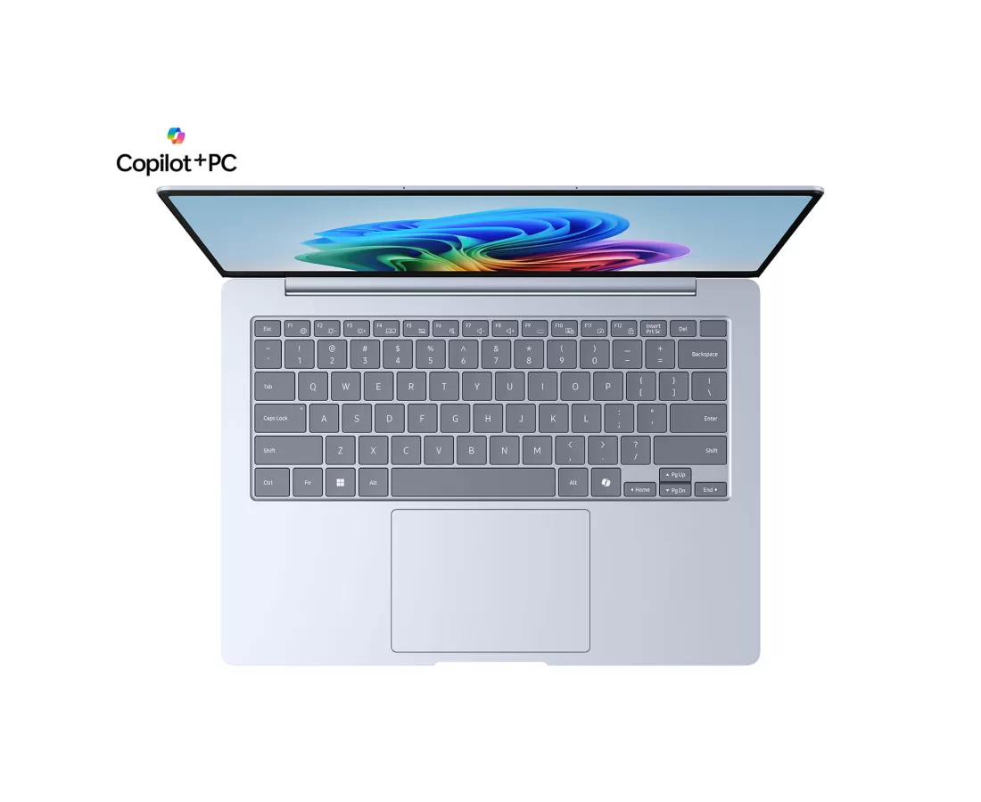 Samsung Galaxy Book 4 Edge, CPU: X1E-80-100, RAM: RAM 16 GB, Ổ cứng: SSD 512GB, Độ phân giải : Quad HD+, Card đồ họa: Qualcomm Adreno, Kích thước màn hình: 14 inch, Màu sắc: Sapphire Blue - hình số , 2 image