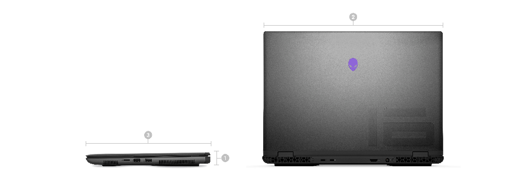 Laptop Gaming Alienware M16 R2 Core Ultra 7 - 155H RAM 16GB SSD 1TB RTX 4060 8GB 16-inch QHD+ Windows 11
