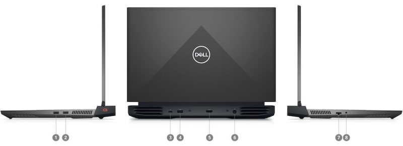 Laptop Gaming Dell G15 5520 Core i7 12700H RAM 16GB SSD 512GB 15.6 inch FHD RTX 3050Ti Windows 11 Home