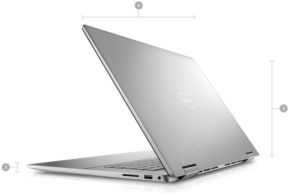 Laptop Dell Inspiron 7620 2 in 1 Core i5 1235U RAM 8GB SSD 512GB 16 inch FHD+ Touch Windows 11