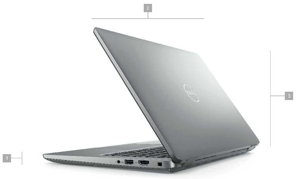 Laptop Dell Precision 3490 Core Ultra 7 - 155H RAM 16GB SSD 512GB RTX 500 Ada 4GB 14-inch FHD Touch Windows 11