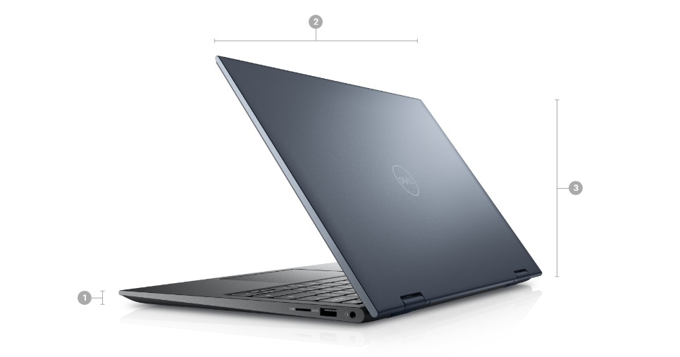 Laptop Dell Inspiron 7415 (2in1) AMD R5-5500U RAM 8GB SSD 256GB 14 inch FHD Touch Windows 11