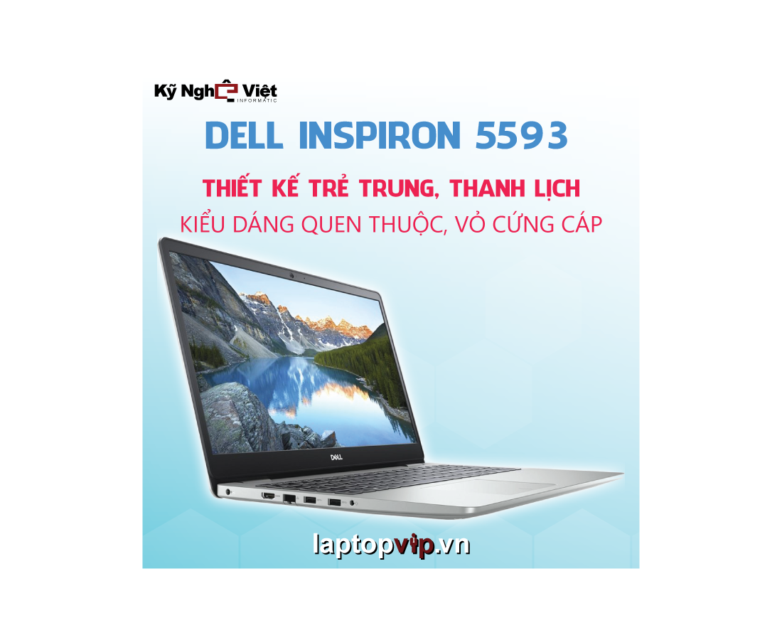 Dell Inspiron 5593, CPU: Core i5 1035G1, RAM: 16 GB, Ổ cứng: SSD M.2 512GB, Độ phân giải : Full HD (1920 x 1080), Card đồ họa: Intel UHD Graphics - hình số , 5 image