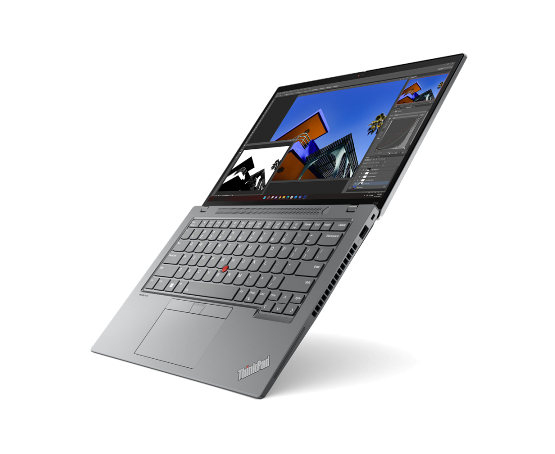 Lenovo Thinkpad T14 Gen 4, CPU: Core i5 - 1335U, RAM: RAM 16 GB, Ổ cứng: SSD M.2 512GB, Độ phân giải: FHD+, Card đồ họa: Intel Iris Xe Graphics, Màu sắc: Storm Grey - hình số , 2 image