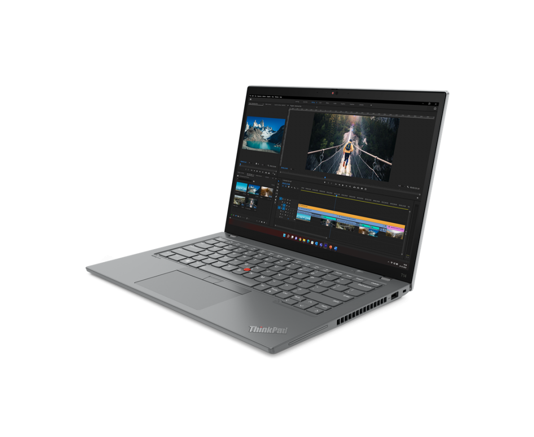 Lenovo Thinkpad T14 Gen 4, CPU: Core i5 - 1335U, RAM: RAM 16 GB, Ổ cứng: SSD M.2 512GB, Độ phân giải: FHD+, Card đồ họa: Intel Iris Xe Graphics, Màu sắc: Storm Grey - hình số , 7 image