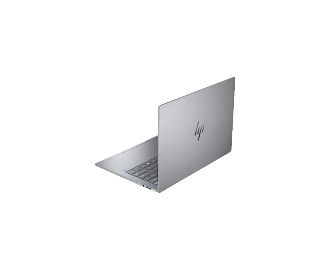 HP OmniBook X 14 fe000, CPU: X1E-78-100, RAM: 16 GB, Ổ cứng: SSD M.2 512GB, Độ phân giải : Quad HD+ Touch, Card đồ họa: Qualcomm Adreno, Màu sắc: Meteor silver - hình số , 4 image