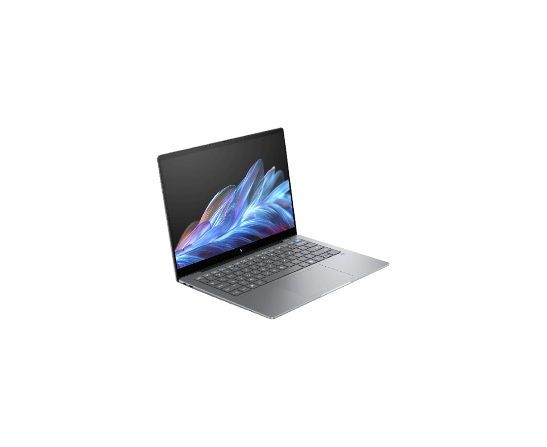 HP OmniBook X 14 fe000, CPU: X1E-78-100, RAM: 16 GB, Ổ cứng: SSD M.2 512GB, Độ phân giải : Quad HD+ Touch, Card đồ họa: Qualcomm Adreno, Màu sắc: Meteor silver - hình số , 6 image