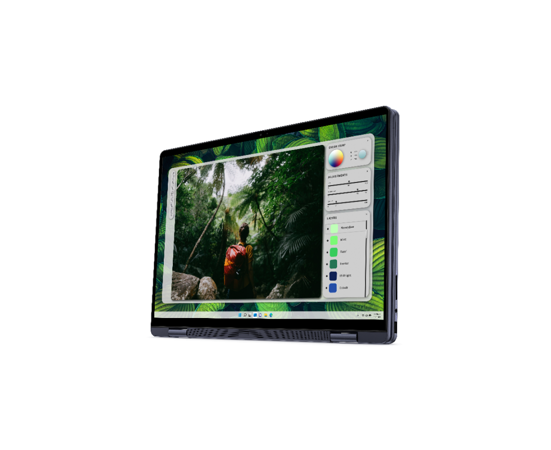 Dell Inspiron 16 7640 2 in 1, CPU: Core Ultra 7 - 155H, RAM: RAM 32 GB, Ổ cứng: SSD 1TB, Độ phân giải : Quad HD+ Touch, Card đồ họa: Intel Arc Graphics, Màu sắc: Midnight Blue - hình số , 4 image