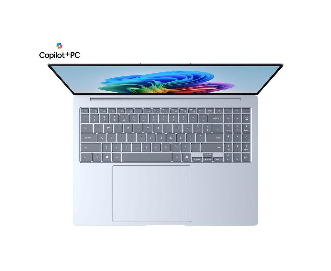 Samsung Galaxy Book 4 Edge, CPU: X1E-84-100, RAM: RAM 16 GB, Ổ cứng: SSD 1TB, Độ phân giải : Quad HD+, Card đồ họa: Qualcomm Adreno, Kích thước màn hình: 16 inch, Màu sắc: Sapphire Blue - hình số , 2 image