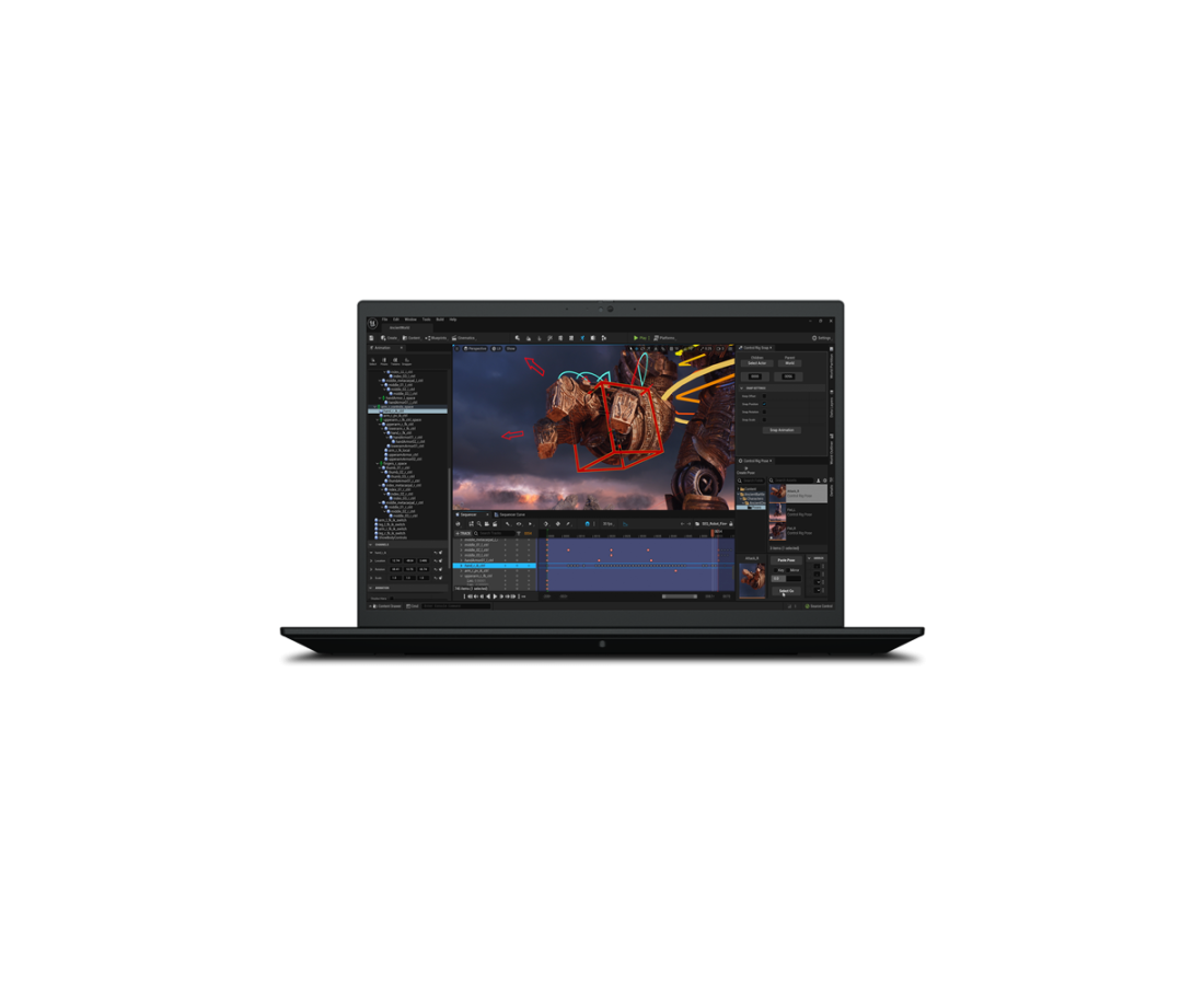 Lenovo ThinkPad P1 Gen 6, CPU: Core i9 - 13900H, RAM: RAM 32 GB, Ổ cứng: SSD M.2 1TB, Độ phân giải: 4K+, Card đồ họa: NVIDIA RTX 2000 Ada, Màu sắc: Black - hình số , 7 image