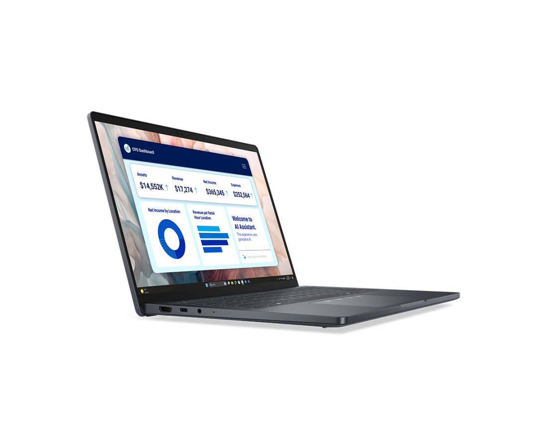 Dell Pro 14 Premium PA14250, CPU: Core Ultra 7 - 266V, RAM: RAM 16 GB, Ổ cứng: SSD 512GB, Độ phân giải : Full HD+, Card đồ họa: Intel Arc Graphics 140V, Kích thước màn hình: 14 inch, Loại màn hình: Non-Touch, Hệ điều hành: Windows 11, Màu sắc: Black - hình số , 3 image