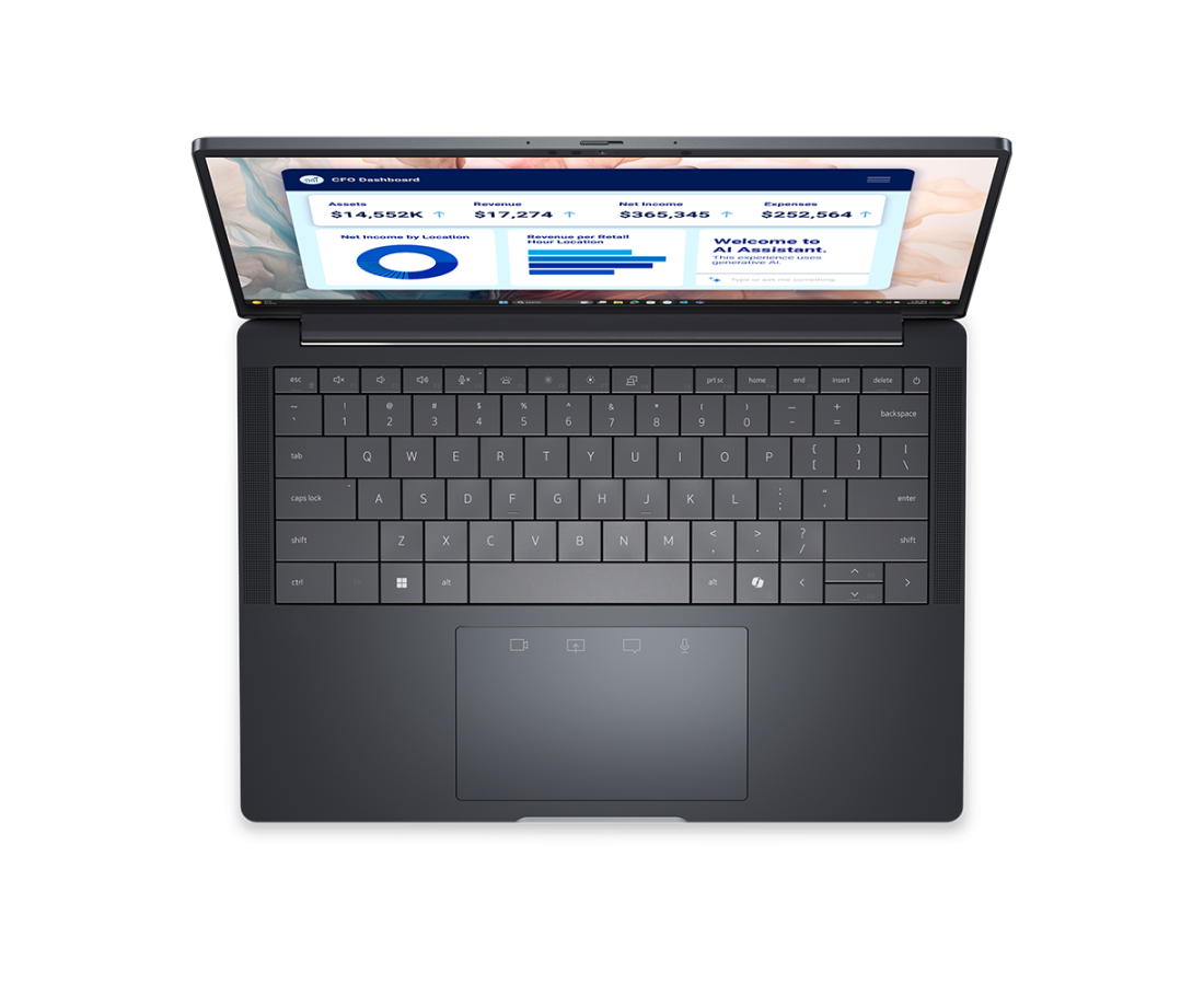 Dell Pro 14 Premium PA14250, CPU: Core Ultra 7 - 266V, RAM: RAM 16 GB, Ổ cứng: SSD 512GB, Độ phân giải : Full HD+, Card đồ họa: Intel Arc Graphics 140V, Kích thước màn hình: 14 inch, Loại màn hình: Non-Touch, Hệ điều hành: Windows 11, Màu sắc: Black - hình số , 4 image