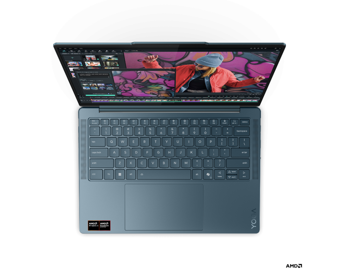 Lenovo Yoga Slim 7 14AKP10, CPU: Ryzen AI 5 340, RAM: RAM 16 GB, Ổ cứng: SSD 512GB, Độ phân giải : Full HD+, Card đồ họa: AMD Radeon Graphics, Kích thước màn hình: 14 inch, Loại màn hình: Non-Touch, Hệ điều hành: Windows 11, Màu sắc: Tidal Teal - hình số , 2 image