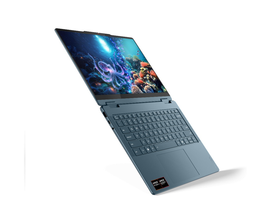 Lenovo Yoga 7 2 in 1 14AKP10, CPU: Ryzen AI 5 340, RAM: RAM 16 GB, Ổ cứng: SSD 512GB, Độ phân giải : Quad HD+, Card đồ họa: AMD Radeon Graphics, Kích thước màn hình: 14 inch, Loại màn hình: 10-point Multi-touch, Hệ điều hành: Windows 11, Màu sắc: Tidal Teal - hình số , 8 image